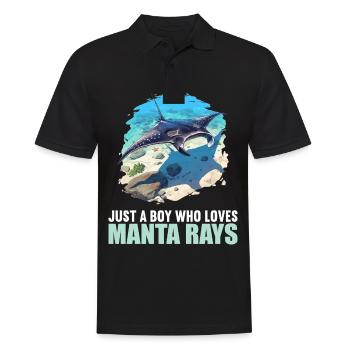 Manta Rays Manta Rays - Men's Polo Shirt - black - Front - Kai (181cm)