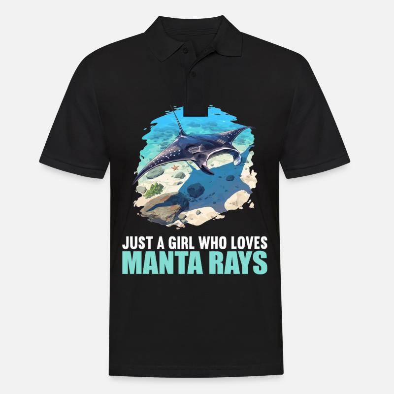 Mantas Manta Rochen - Männer Poloshirt - Schwarz