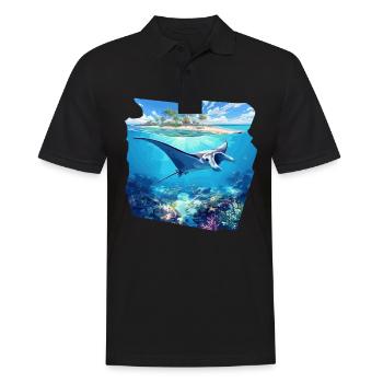 Manta Rays Manta Rays - Men's Polo Shirt - black - Front - Kai (181cm)