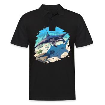 Manta Rays Manta Rays - Men's Polo Shirt - black - Front - Kai (181cm)