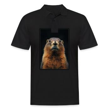 Marmots Groundhog - Men's Polo Shirt - black - Front - Kai (181cm)