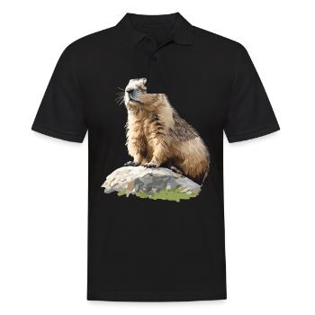 Marmottes Marmottes - Polo Homme - noir - Devant - Kai (181cm)