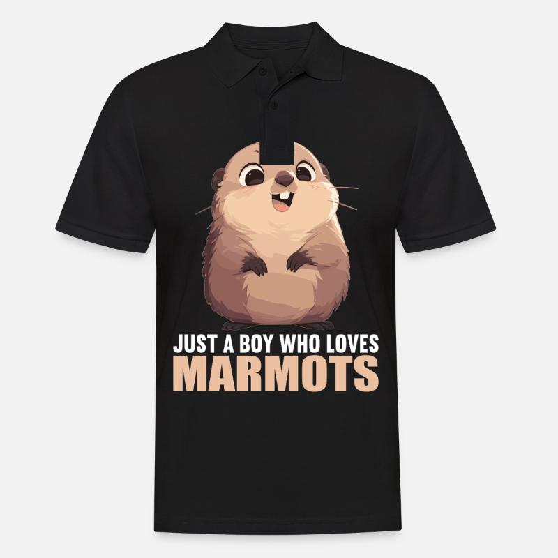Marmottes Marmottes - Polo Homme - noir