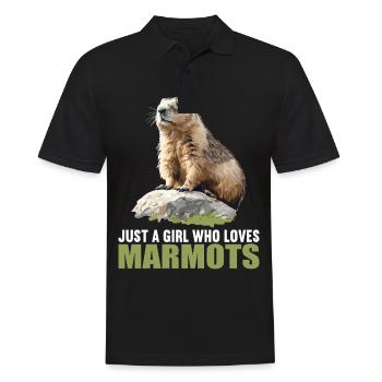 Murmeltiere Murmeltier - Männer Poloshirt - Schwarz - Vorne - Kai (181cm)