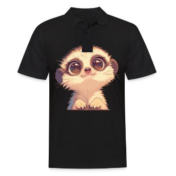 Meerkat Erdmännchen - Polo Homme - noir - Devant - Kai (181cm)