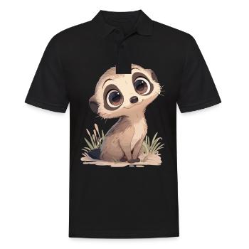 Meerkat Erdmännchen - Polo Homme - noir - Devant - Kai (181cm)