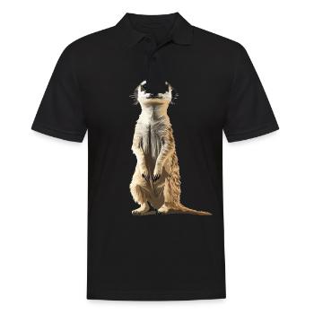 Meerkat Erdmännchen - Polo Homme - noir - Devant - Kai (181cm)