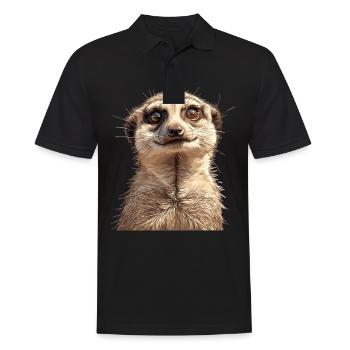 Meerkat Erdmännchen - Polo Homme - noir - Devant - Kai (181cm)