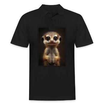 Meerkat Erdmännchen - Polo Homme - noir - Devant - Kai (181cm)