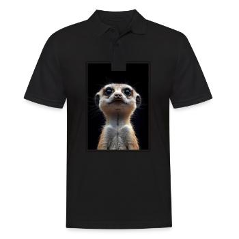 Meerkat Erdmännchen - Polo Homme - noir - Devant - Kai (181cm)