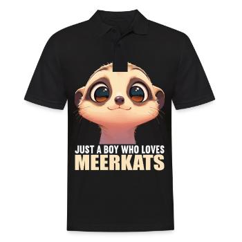 Meerkat Erdmännchen - Polo Homme - noir - Devant - Kai (181cm)