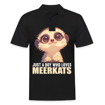 Meerkat Erdmännchen - Polo Homme - noir - Devant - Kai (181cm)