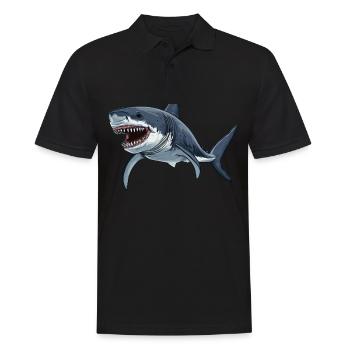 Megalodons Megalodon - Men's Polo Shirt - black - Front - Kai (181cm)