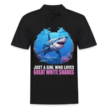 Grands requins blancs Grand requin blanc - Polo Homme - noir - Devant - Kai (181cm)