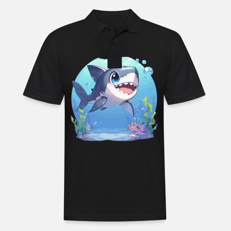 Requins Requin - Polo Homme - noir