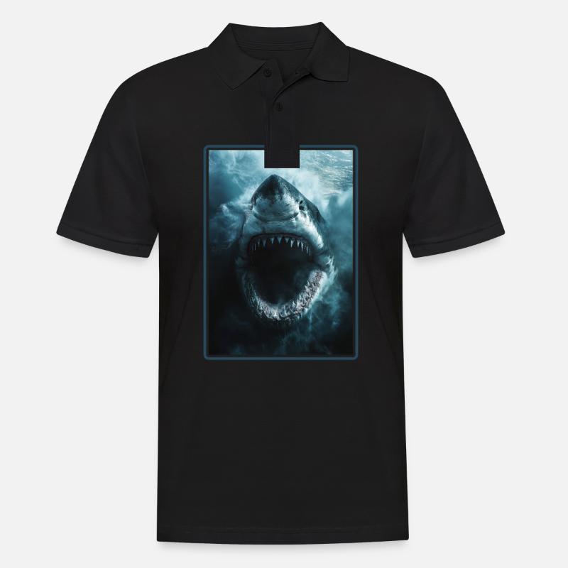 Requins Requin - Polo Homme - noir