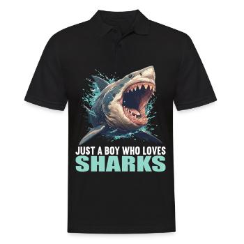 Requins Requin - Polo Homme - noir - Devant - Kai (181cm)