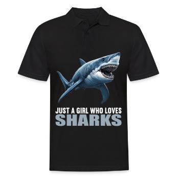 Haie Hai - Männer Poloshirt - Schwarz - Vorne - Kai (181cm)