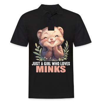 Nerze Nerz - Männer Poloshirt - Schwarz - Vorne - Kai (181cm)