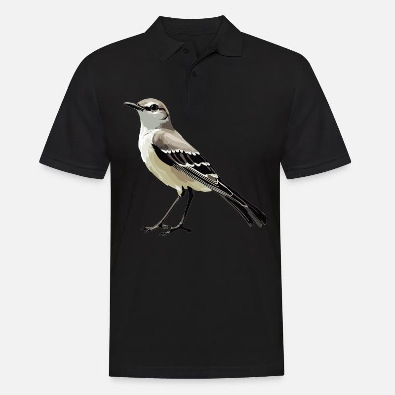 Spottdrosseln Spottdrossel - Männer Poloshirt - Schwarz