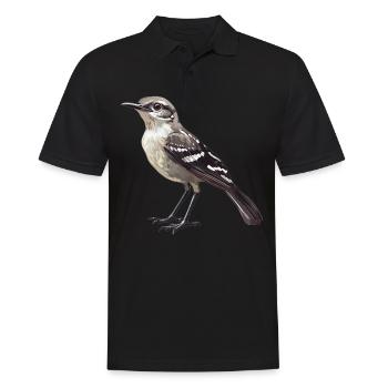 Spottdrosseln Spottdrossel - Männer Poloshirt - Schwarz - Vorne - Kai (181cm)