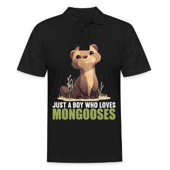 Mungos Mungo - Männer Poloshirt - Schwarz - Vorne - Kai (181cm)