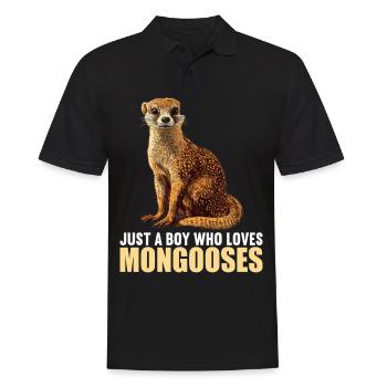 Mungos Mungo - Männer Poloshirt - Schwarz - Vorne - Kai (181cm)