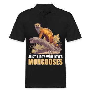 Mungos Mungo - Männer Poloshirt - Schwarz - Vorne - Kai (181cm)