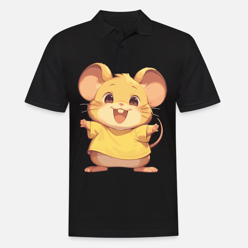 Mäuse Maus - Männer Poloshirt - Schwarz