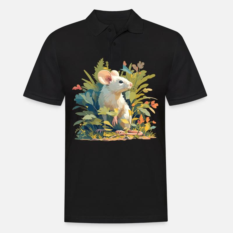Mäuse Maus - Männer Poloshirt - Schwarz