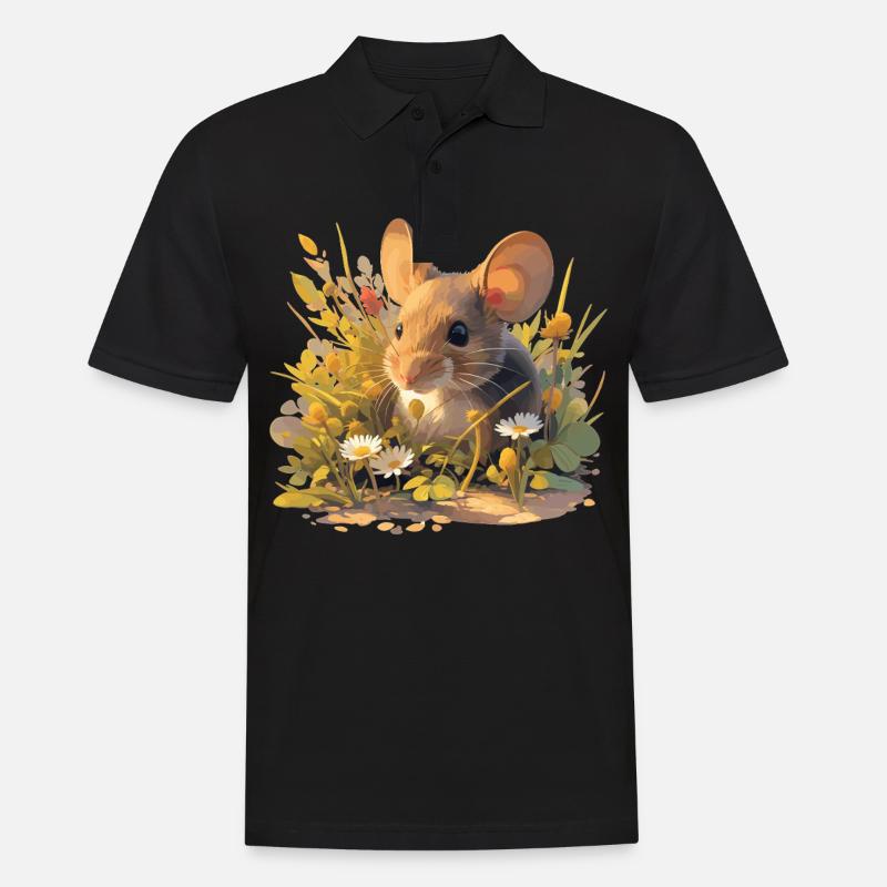 Mäuse Maus - Männer Poloshirt - Schwarz