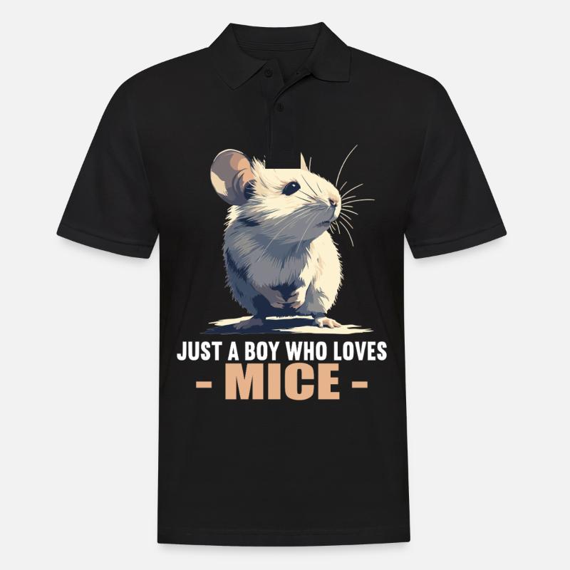 Mäuse Maus - Männer Poloshirt - Schwarz