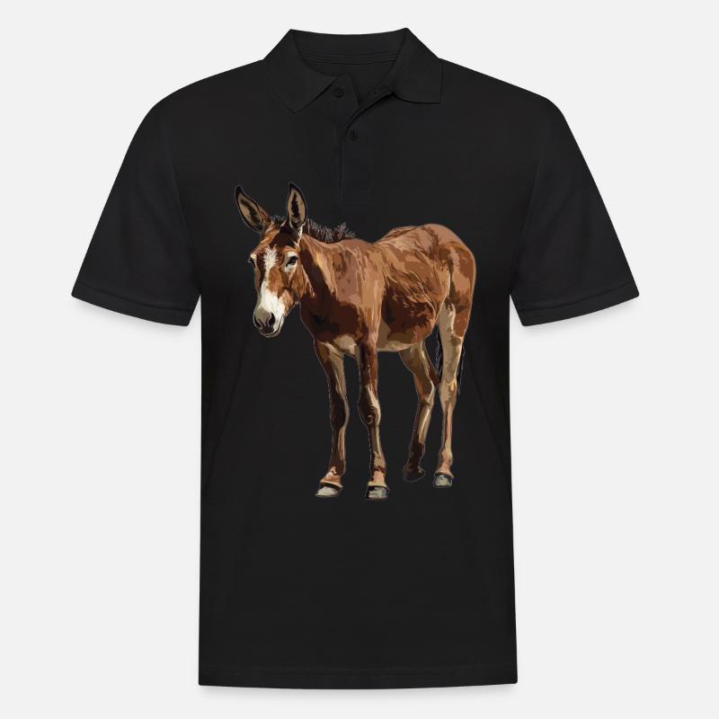 Maultiere Maultier - Männer Poloshirt - Schwarz