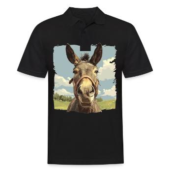 Mules Mule - Men's Polo Shirt - black - Front - Kai (181cm)