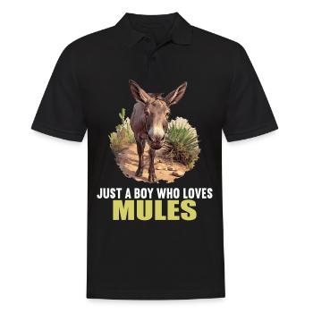 Mules Mule - Men's Polo Shirt - black - Front - Kai (181cm)