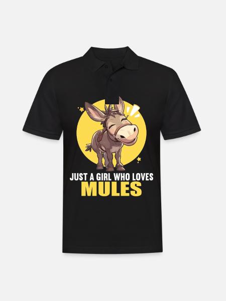 Mules Mule - Men's Polo Shirt - black