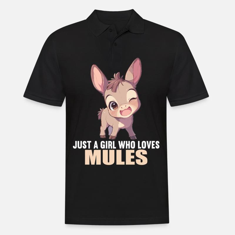 Maultiere Maultier - Männer Poloshirt - Schwarz