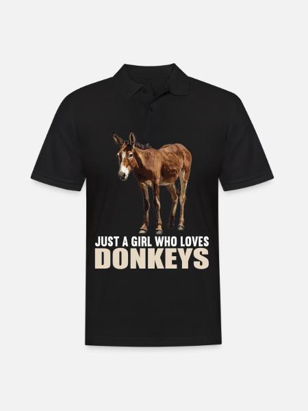 Donkey Esel - Men's Polo Shirt - black