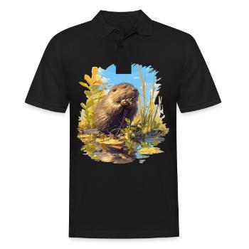 Rat musqué - Polo Homme - noir - Devant - Kai (181cm)