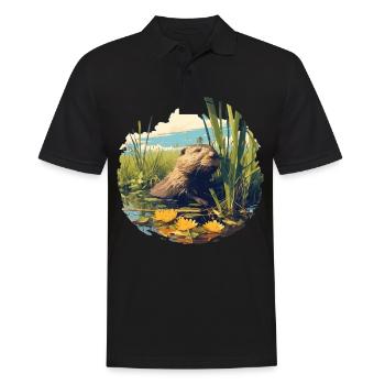 Rat musqué - Polo Homme - noir - Devant - Kai (181cm)