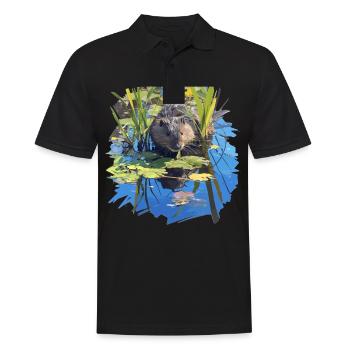 Rat musqué - Polo Homme - noir - Devant - Kai (181cm)