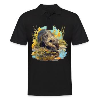 Rat musqué - Polo Homme - noir - Devant - Kai (181cm)