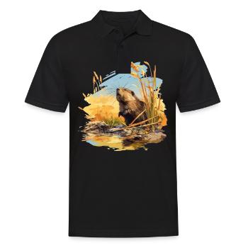 Rat musqué - Polo Homme - noir - Devant - Kai (181cm)