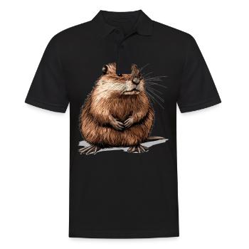 Rat musqué - Polo Homme - noir - Devant - Kai (181cm)