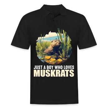 Rat musqué - Polo Homme - noir - Devant - Kai (181cm)