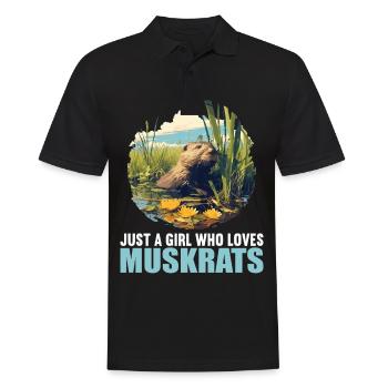 Bisamratten Bisamratte - Männer Poloshirt - Schwarz - Vorne - Kai (181cm)