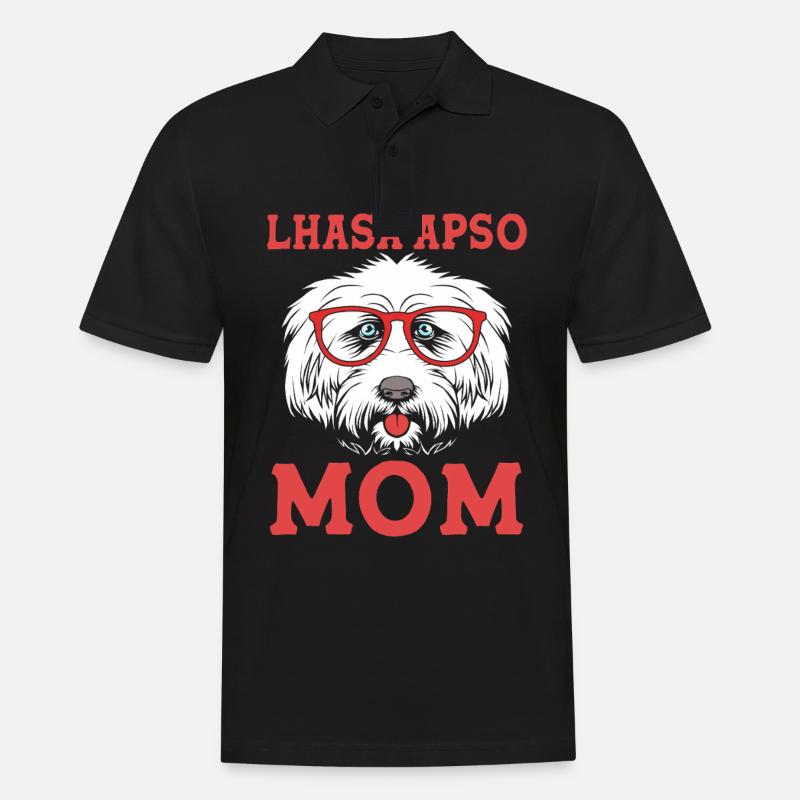 Lhasa Apso - Männer Poloshirt - Schwarz