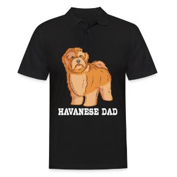 Chien bichon havanais - Polo Homme - noir - Devant - Kai (181cm)