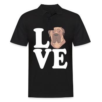 Bullmastiff Chien - Polo Homme - noir - Devant - Kai (181cm)