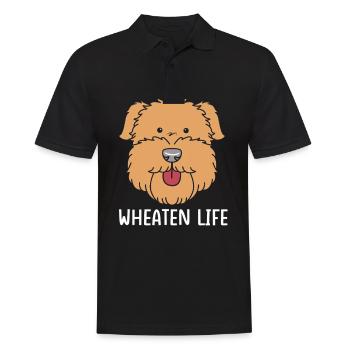 Wheaten Terrier - Polo Homme - noir - Devant - Kai (181cm)